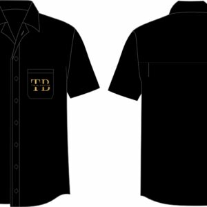 CAMISA SOCIAL MANGA CURTA BORDADA BOLSO