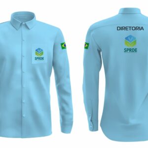 Camisa Social Manga Longa Bordada